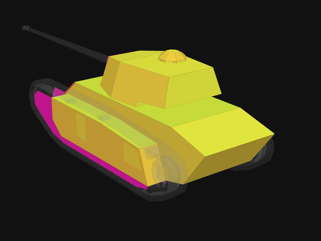 Rear armor of ARL 44 in World of Tanks: Blitz