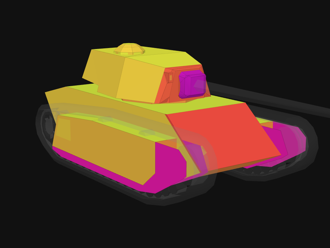 Front armor of ARL 44 in World of Tanks: Blitz