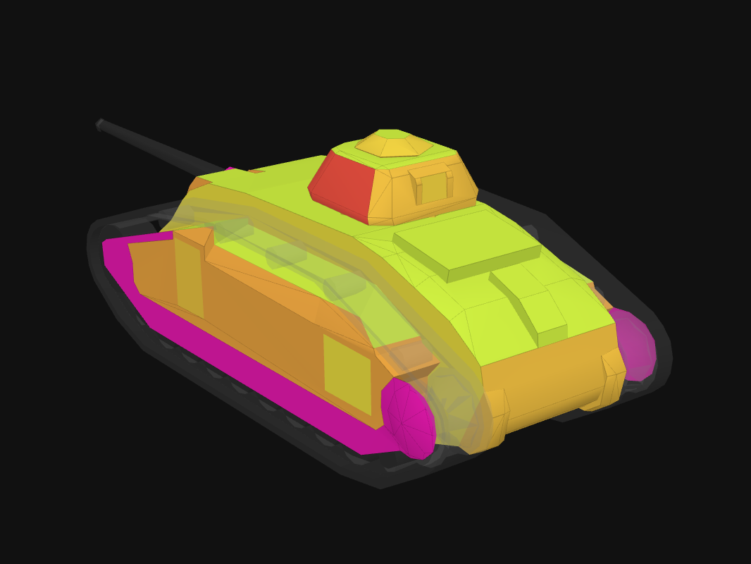 Rear armor of ARL V39 in World of Tanks: Blitz