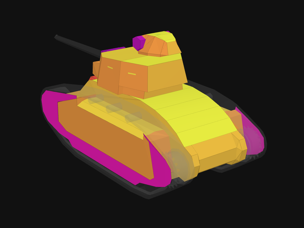 Rear armor of BDR G1 B in World of Tanks: Blitz