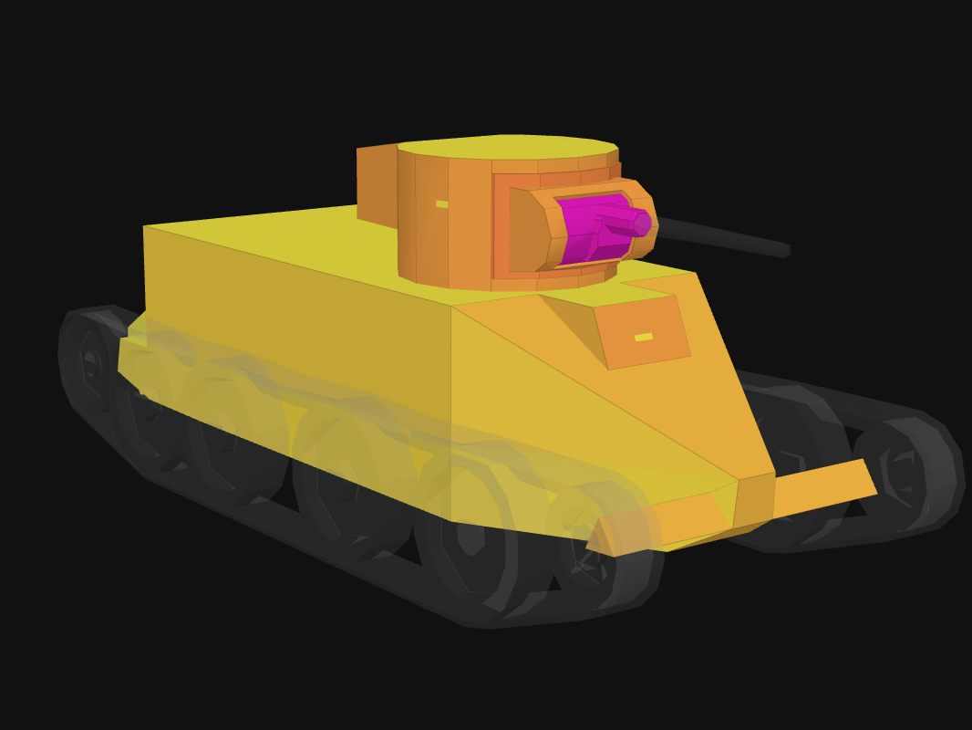 Front armor of BT-2 in World of Tanks: Blitz