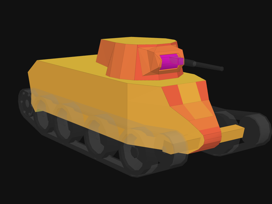 Front armor of BT-7 in World of Tanks: Blitz