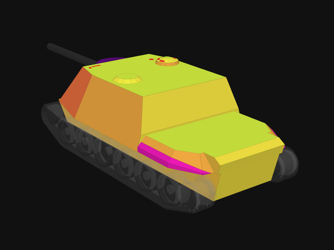 Rear armor of WZ-113G FT in World of Tanks: Blitz