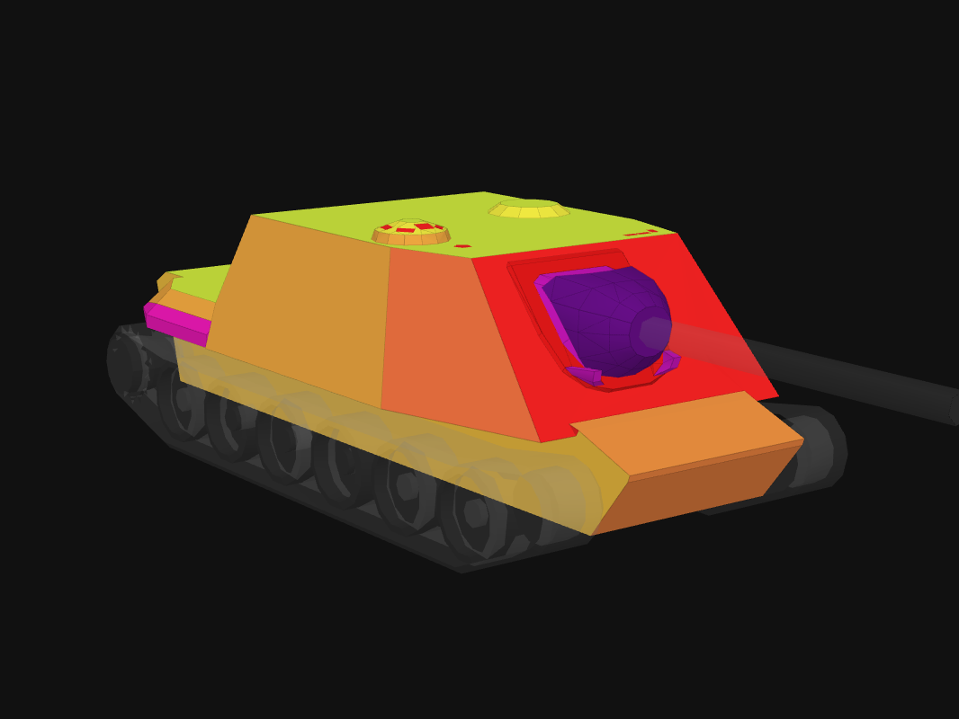 Front armor of WZ-113G FT in World of Tanks: Blitz