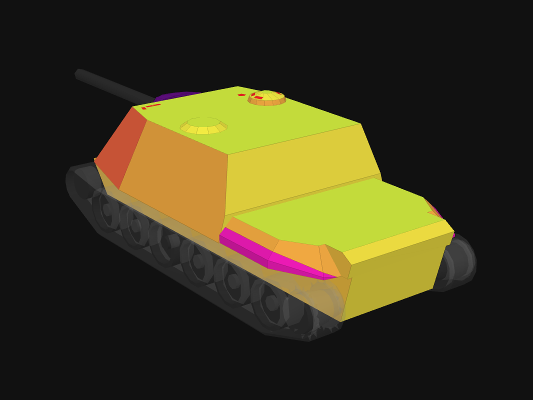 Rear armor of WZ-113G FT in World of Tanks: Blitz