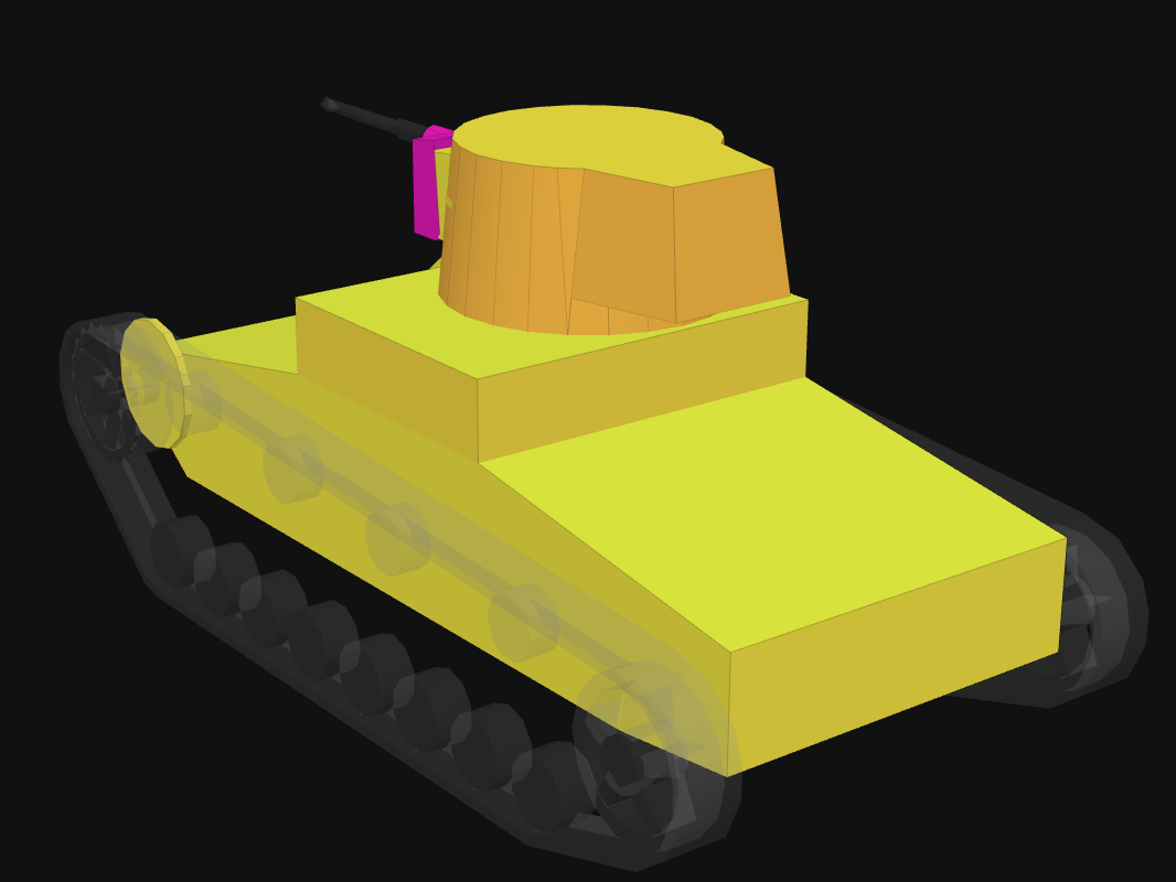 Rear armor of VAE Type B in World of Tanks: Blitz