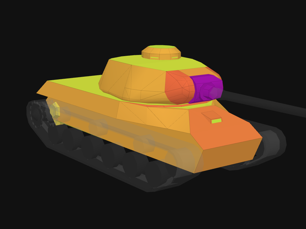 Front armor of IS-2 in World of Tanks: Blitz