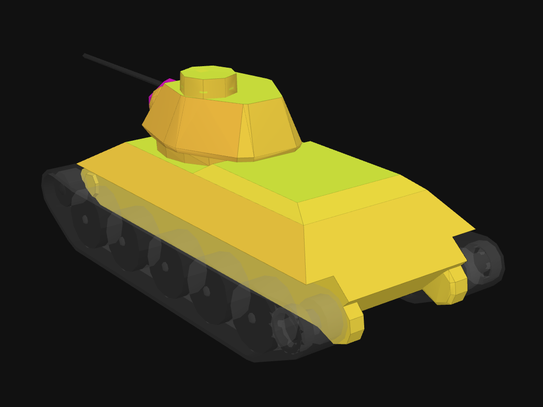 Rear armor of Type T-34 in World of Tanks: Blitz