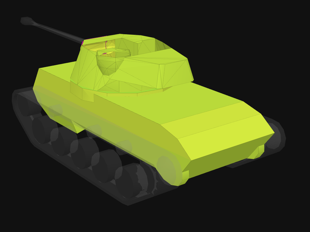 Rear armor of Type 64 in World of Tanks: Blitz