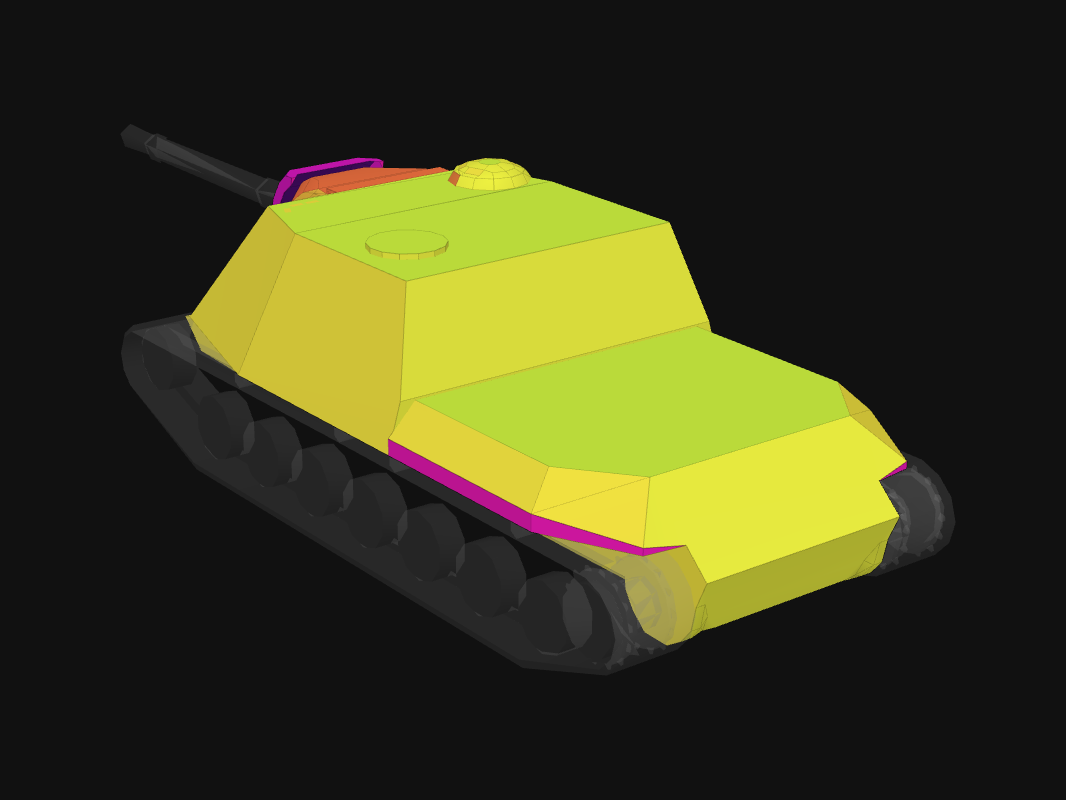 Rear armor of WZ-111G FT in World of Tanks: Blitz