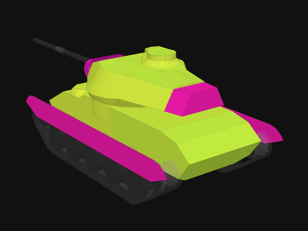 Rear armor of M41D in World of Tanks: Blitz