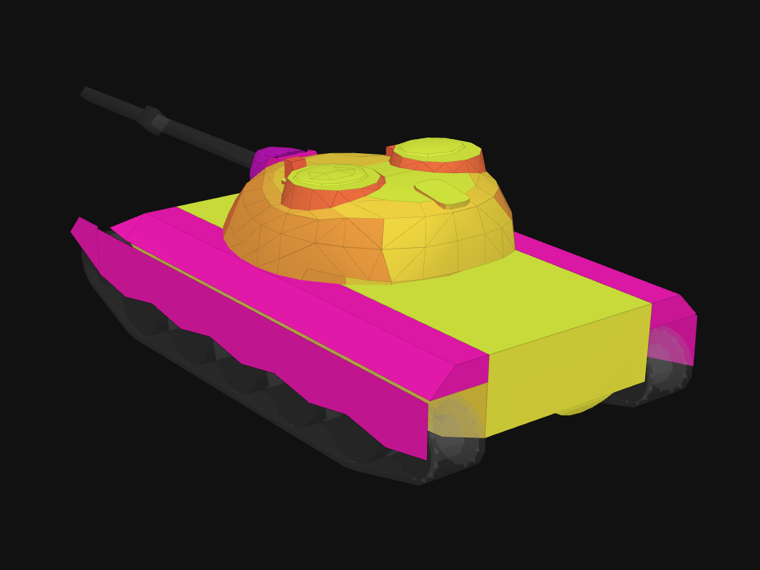 Rear armor of WZ-122 TM in World of Tanks: Blitz
