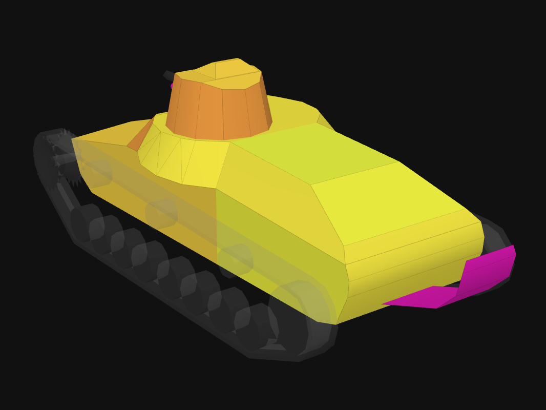 Rear armor of Chi-Ni in World of Tanks: Blitz