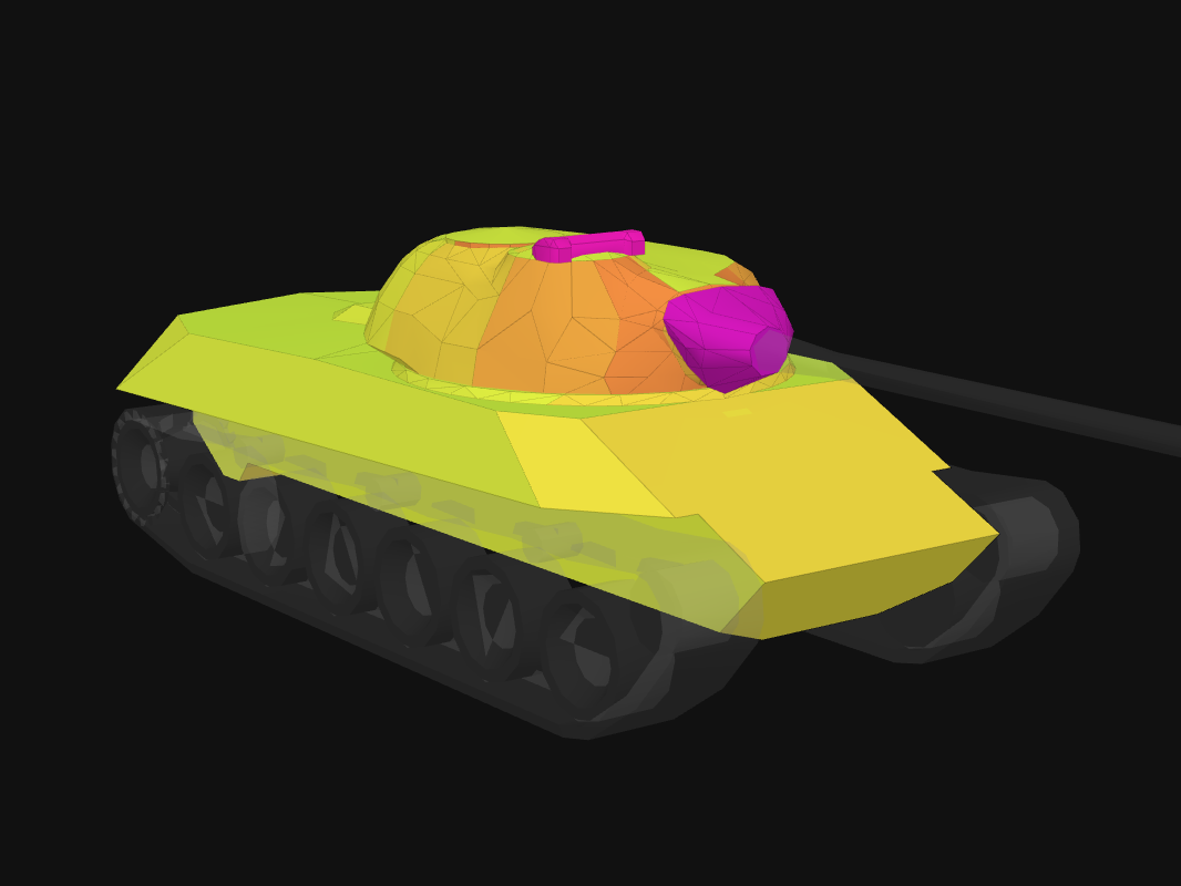 Front armor of TVP T 50/51 in World of Tanks: Blitz