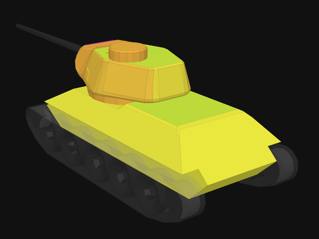 Rear armor of T-34/100 in World of Tanks: Blitz