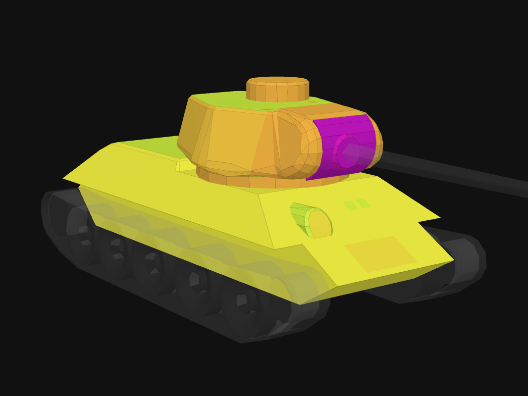 Front armor of T-34/100 in World of Tanks: Blitz