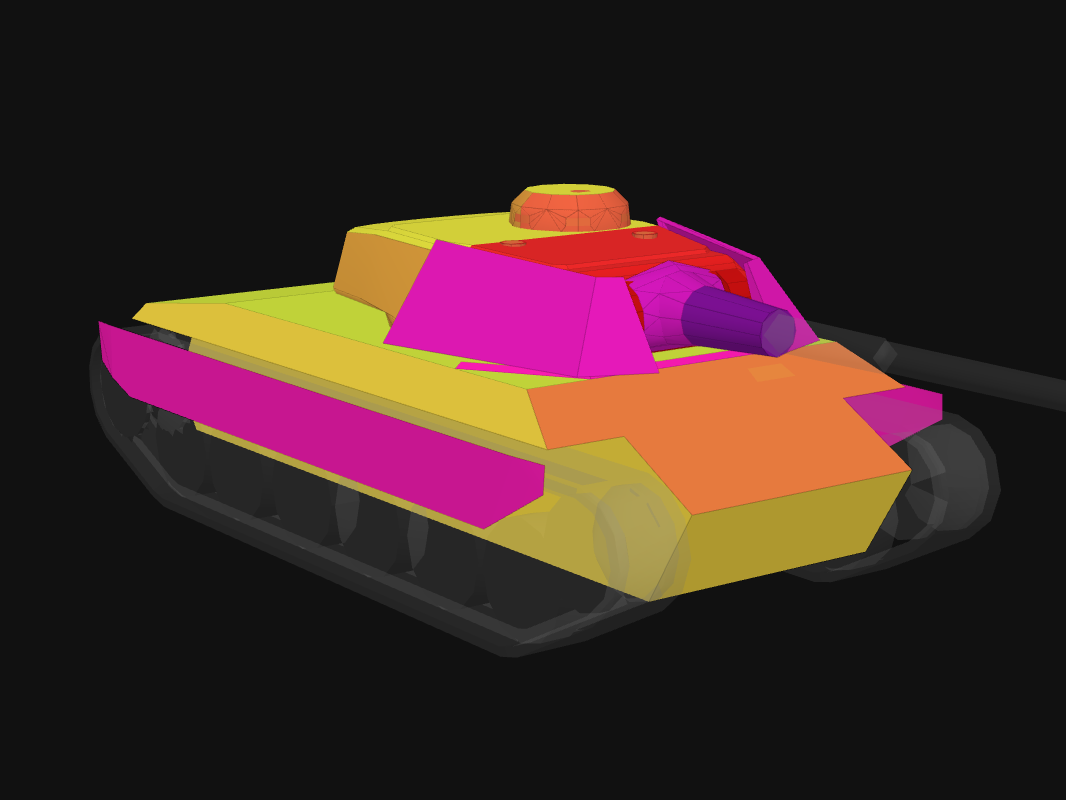 Front armor of TNH 105/1000 in World of Tanks: Blitz