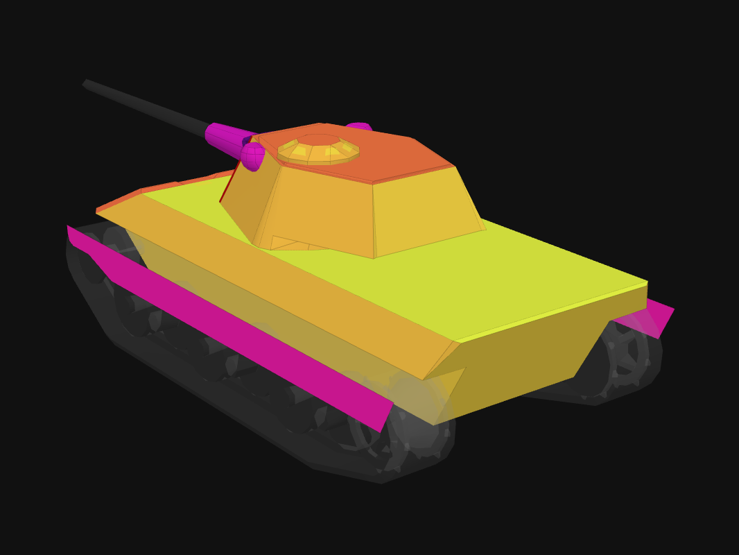 Rear armor of E 50 M in World of Tanks: Blitz