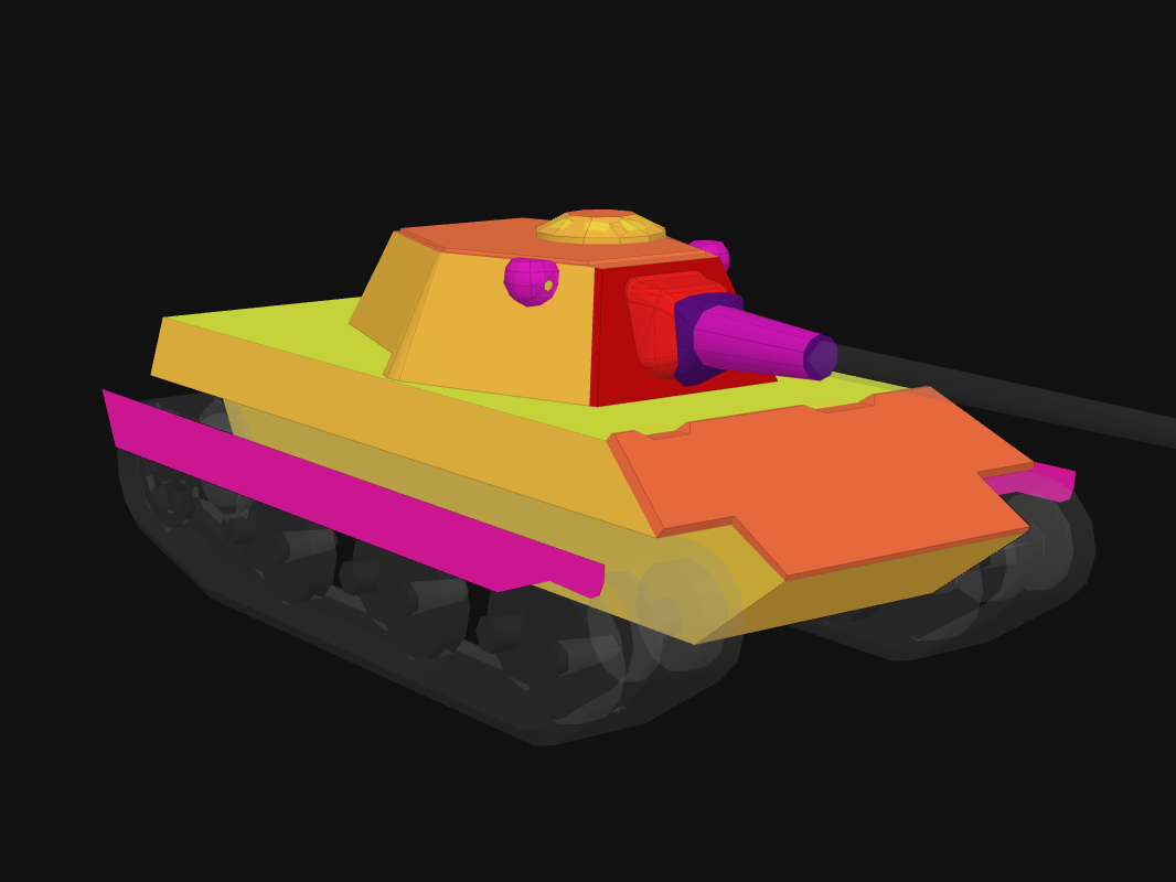 Front armor of E 50 M in World of Tanks: Blitz