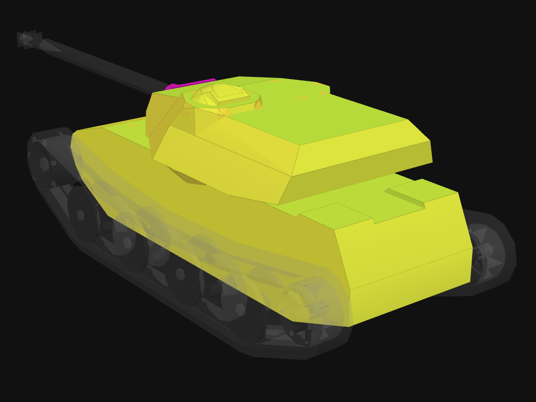 Rear armor of B-C Bourrasque in World of Tanks: Blitz
