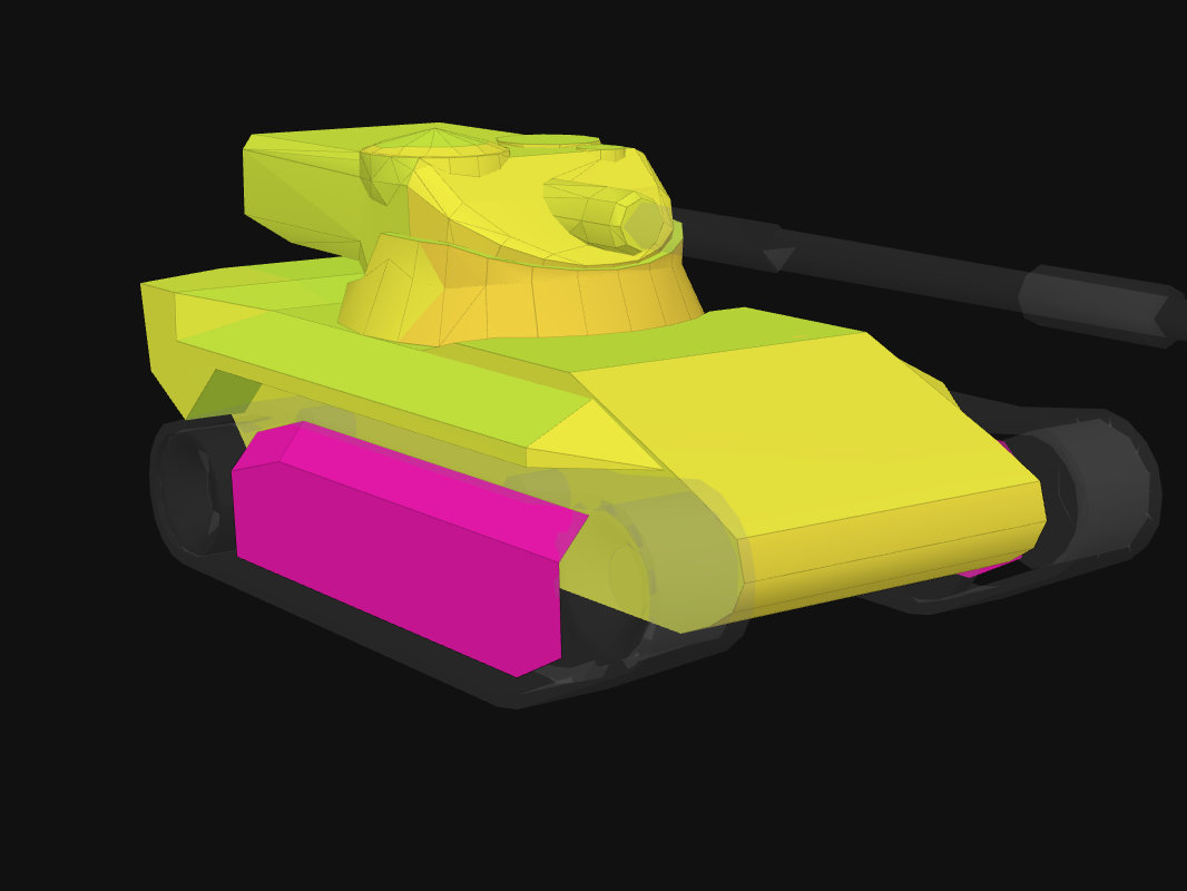 Front armor of AMX Defender in World of Tanks: Blitz