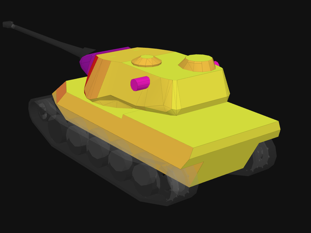 Rear armor of AMX M4 mle. 54 in World of Tanks: Blitz