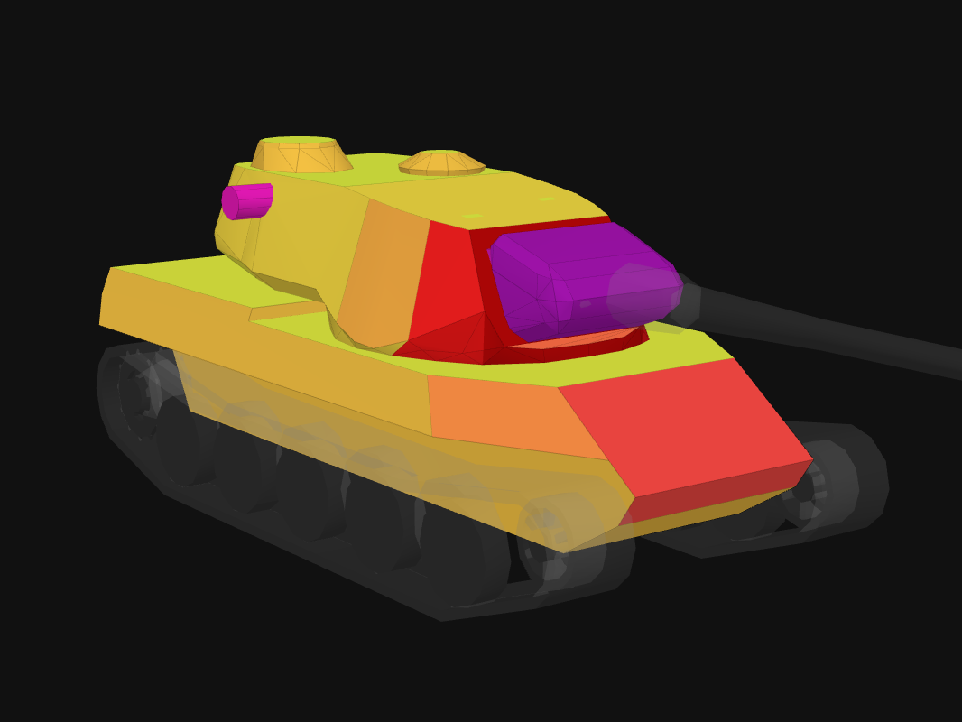 Front armor of AMX M4 mle. 54 in World of Tanks: Blitz