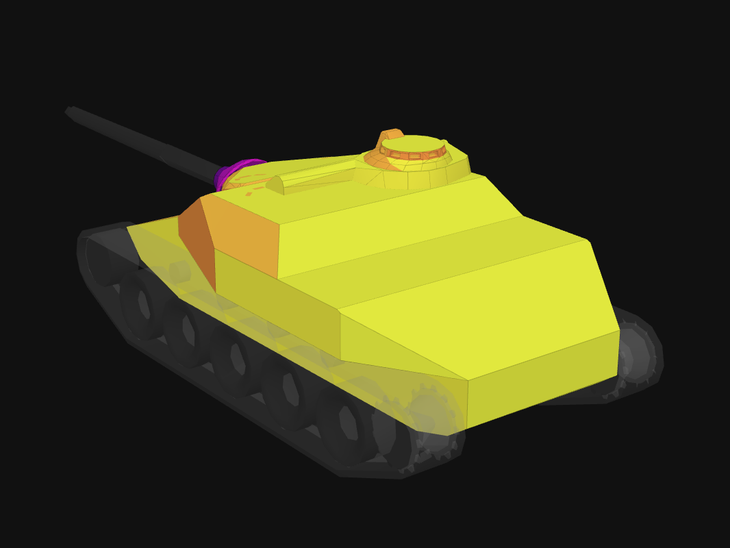 Rear armor of AMX CDA 105 in World of Tanks: Blitz