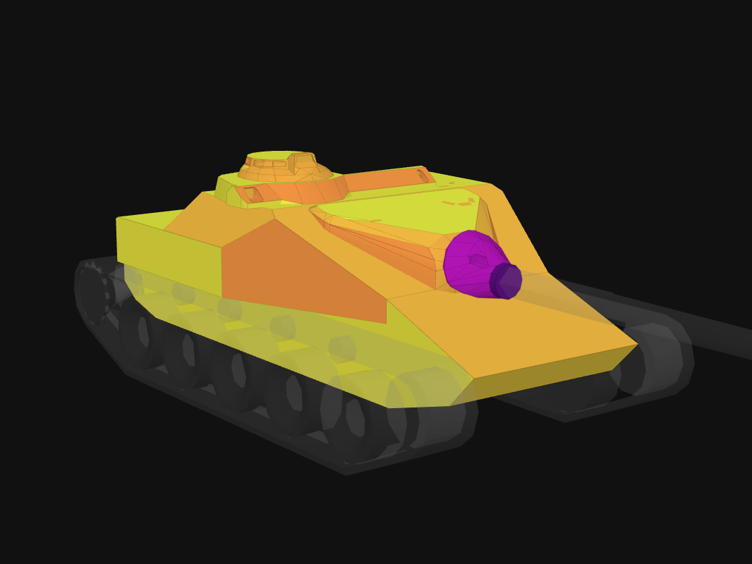 Лобовая броня AMX CDA 105 в World of Tanks: Blitz
