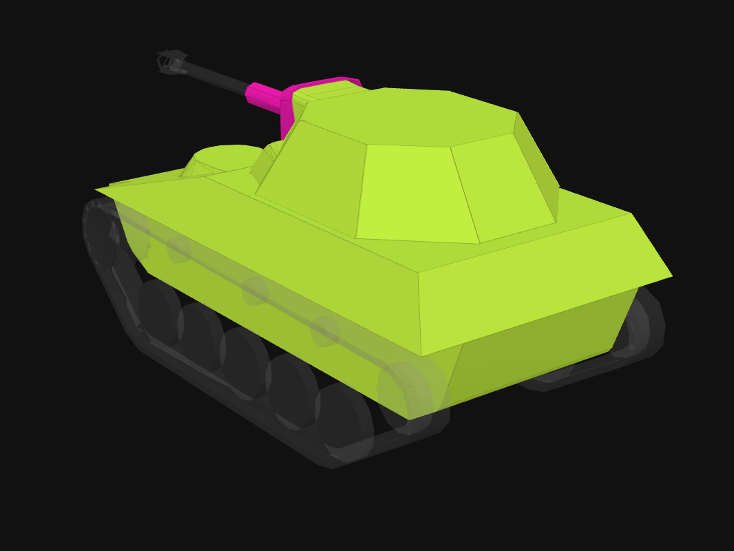 Rear armor of SP I C in World of Tanks: Blitz