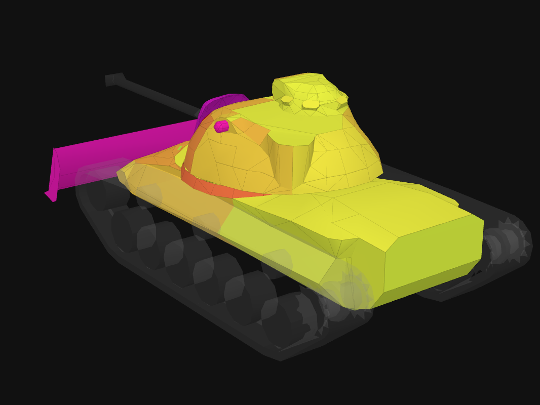 Rear armor of M48A2 Räumpanzer in World of Tanks: Blitz