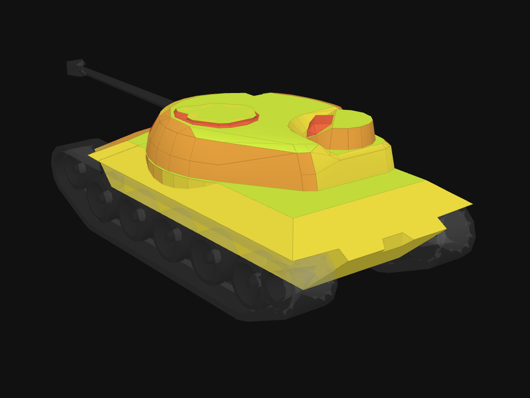 Rear armor of KpfPz 50 t in World of Tanks: Blitz