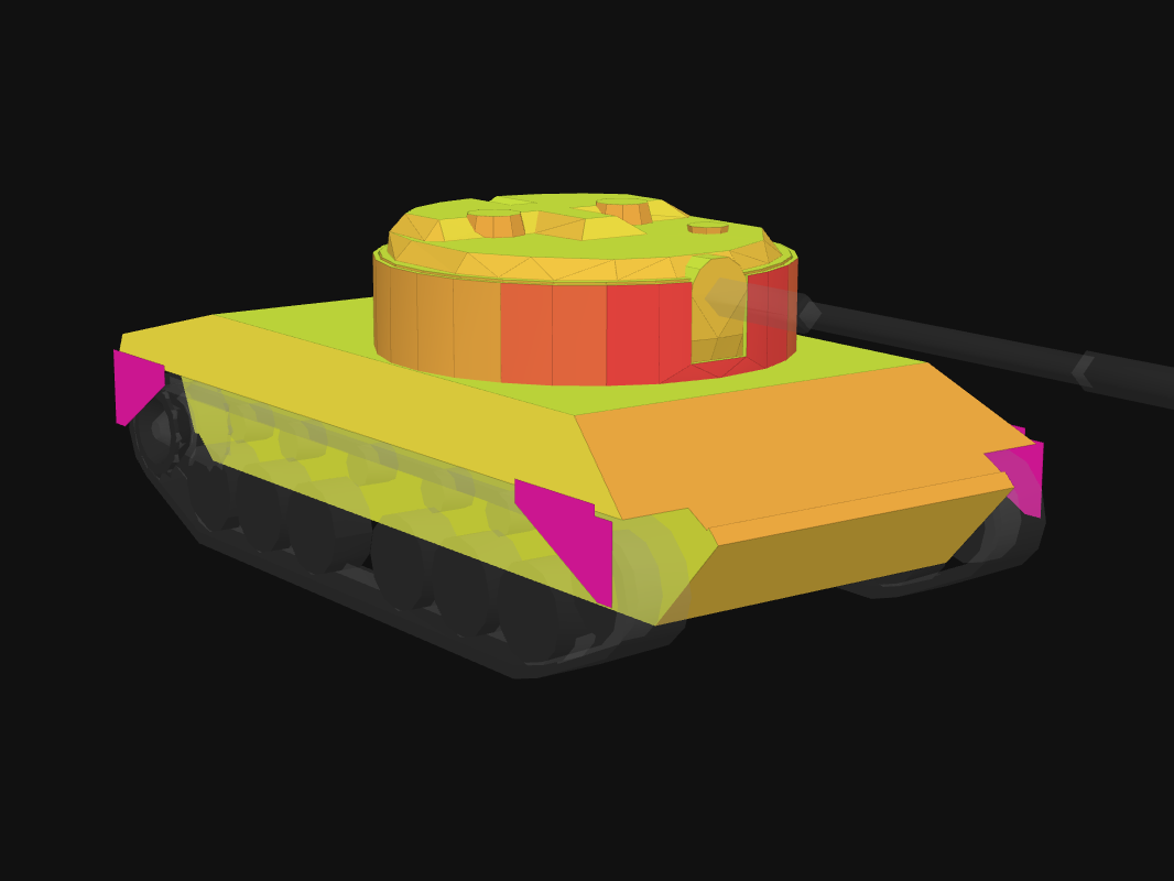 Front armor of Kpz 07 RH in World of Tanks: Blitz