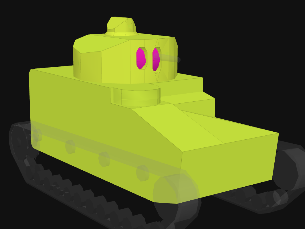Front armor of Medium I in World of Tanks: Blitz