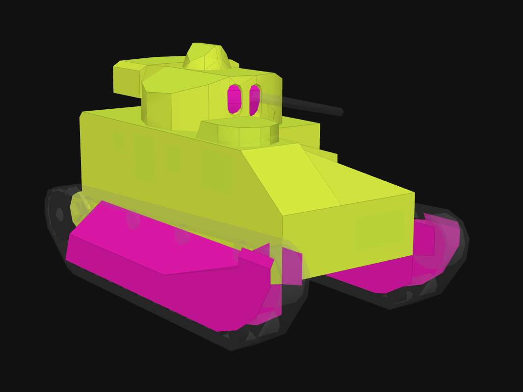 Front armor of Medium II in World of Tanks: Blitz