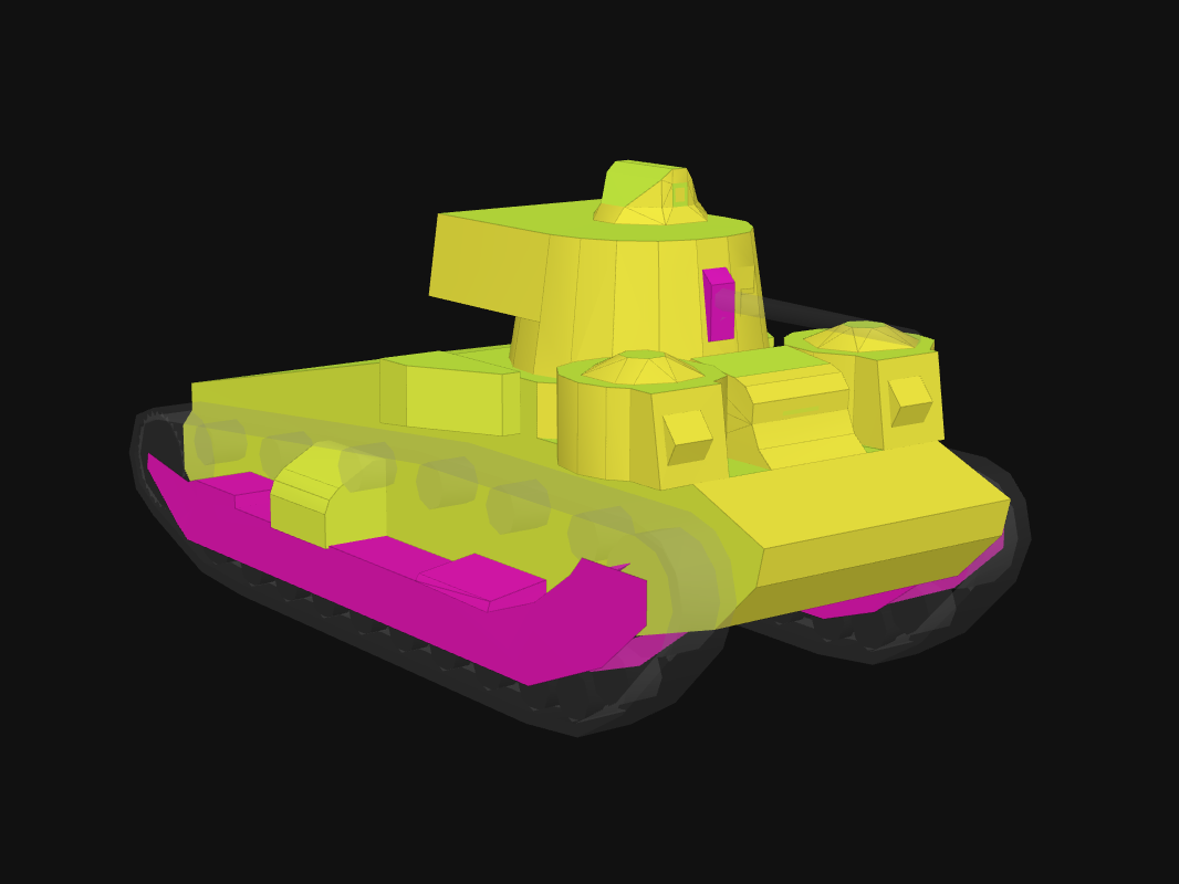 Front armor of Medium III in World of Tanks: Blitz