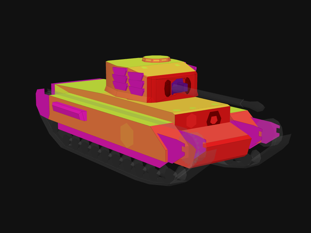 Лобовая броня Churchill VII в World of Tanks: Blitz