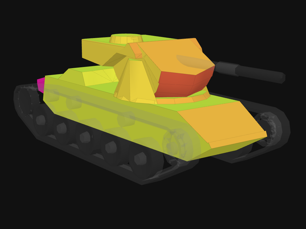 Front armor of Cobra in World of Tanks: Blitz