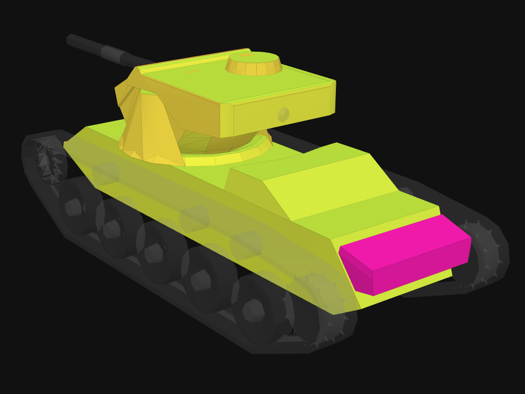 Rear armor of Cobra in World of Tanks: Blitz