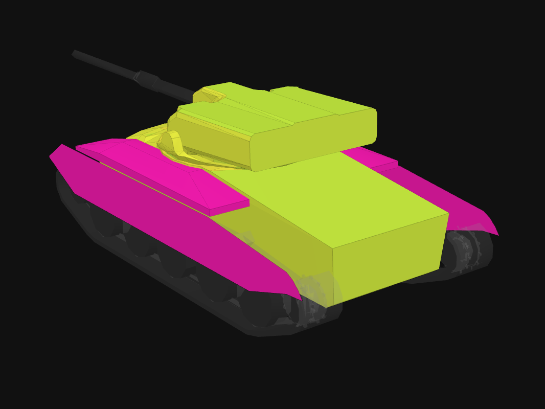 Rear armor of GSOR 1008 in World of Tanks: Blitz