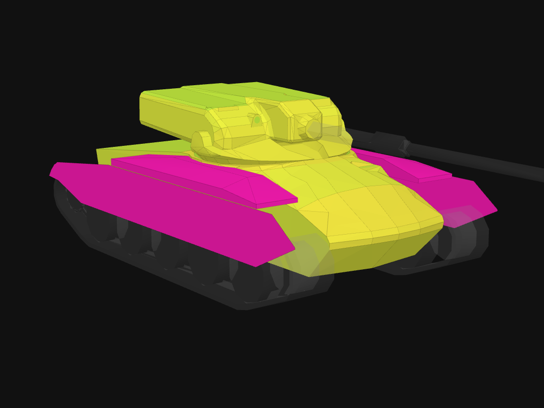 Front armor of GSOR 1008 in World of Tanks: Blitz