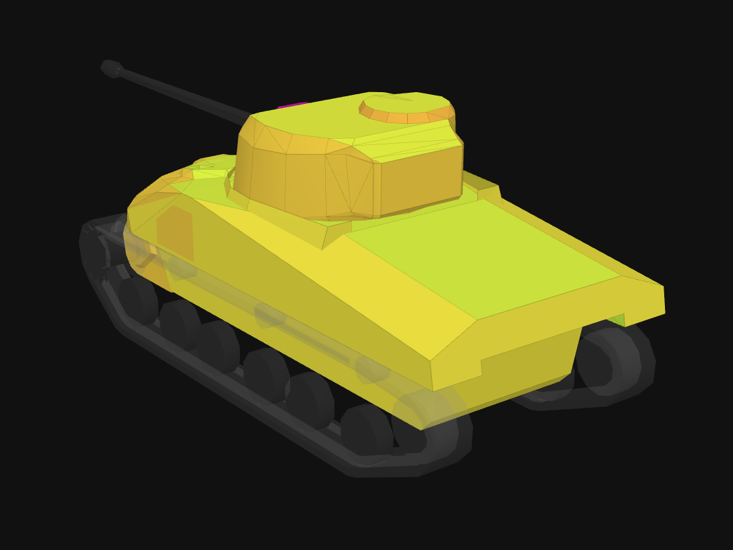 Rear armor of Sherman Firefly in World of Tanks: Blitz