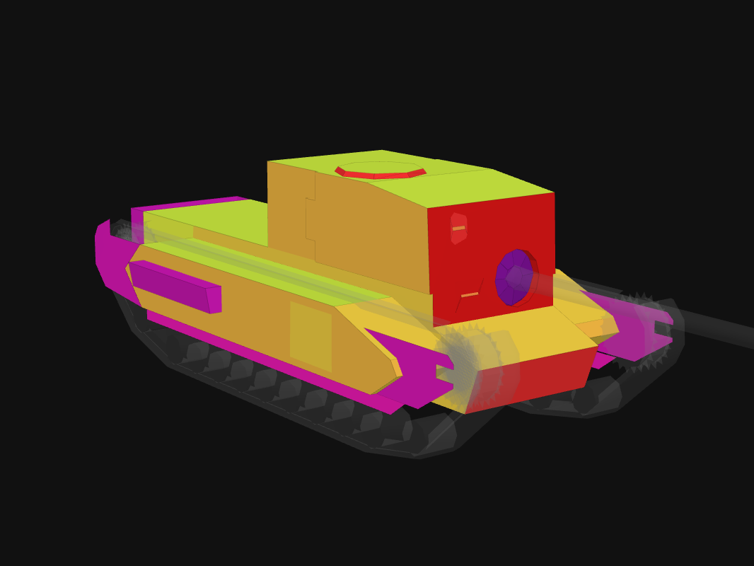 Лобовая броня Churchill GC в World of Tanks: Blitz
