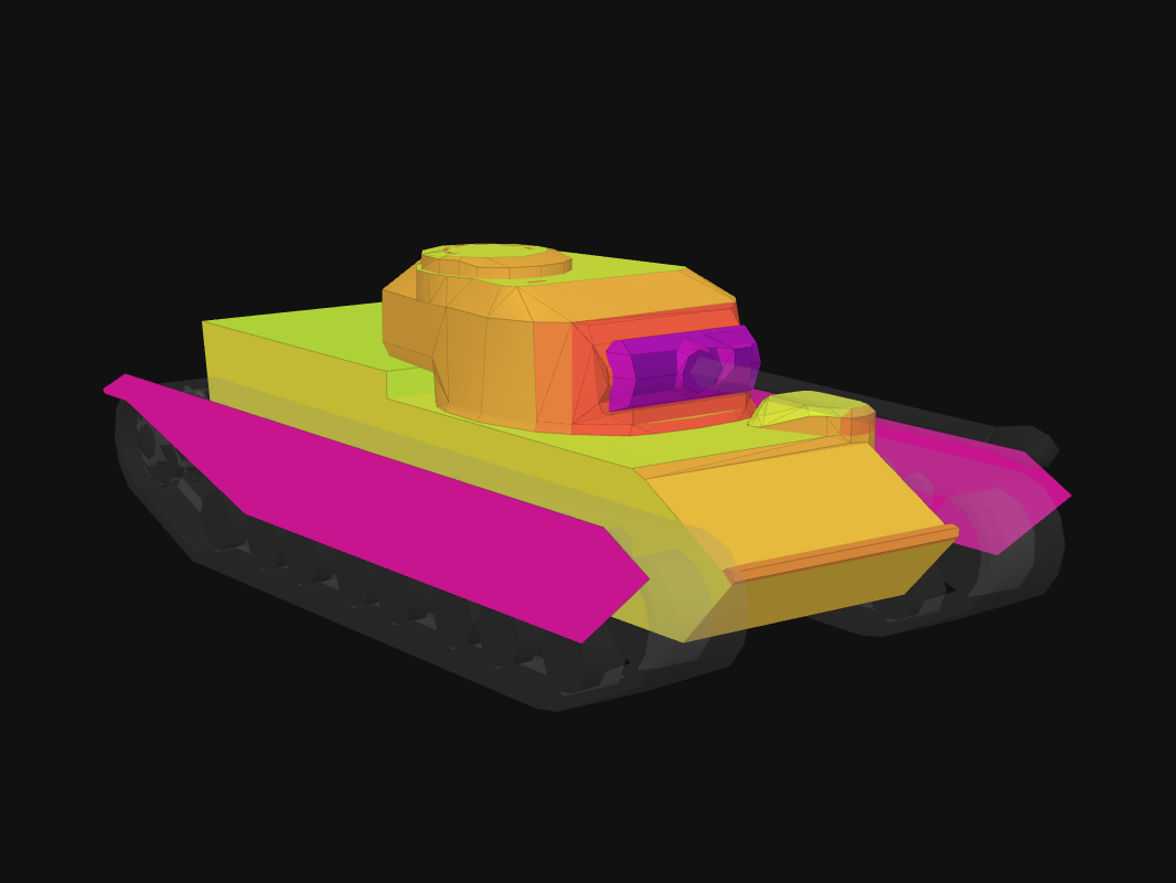 Лобовая броня FV201 (A45) в World of Tanks: Blitz