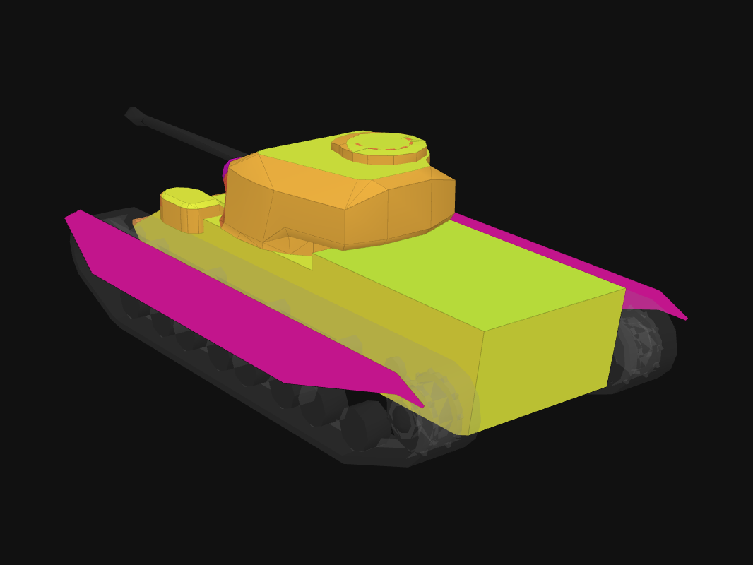 Rear armor of FV201 (A45) in World of Tanks: Blitz