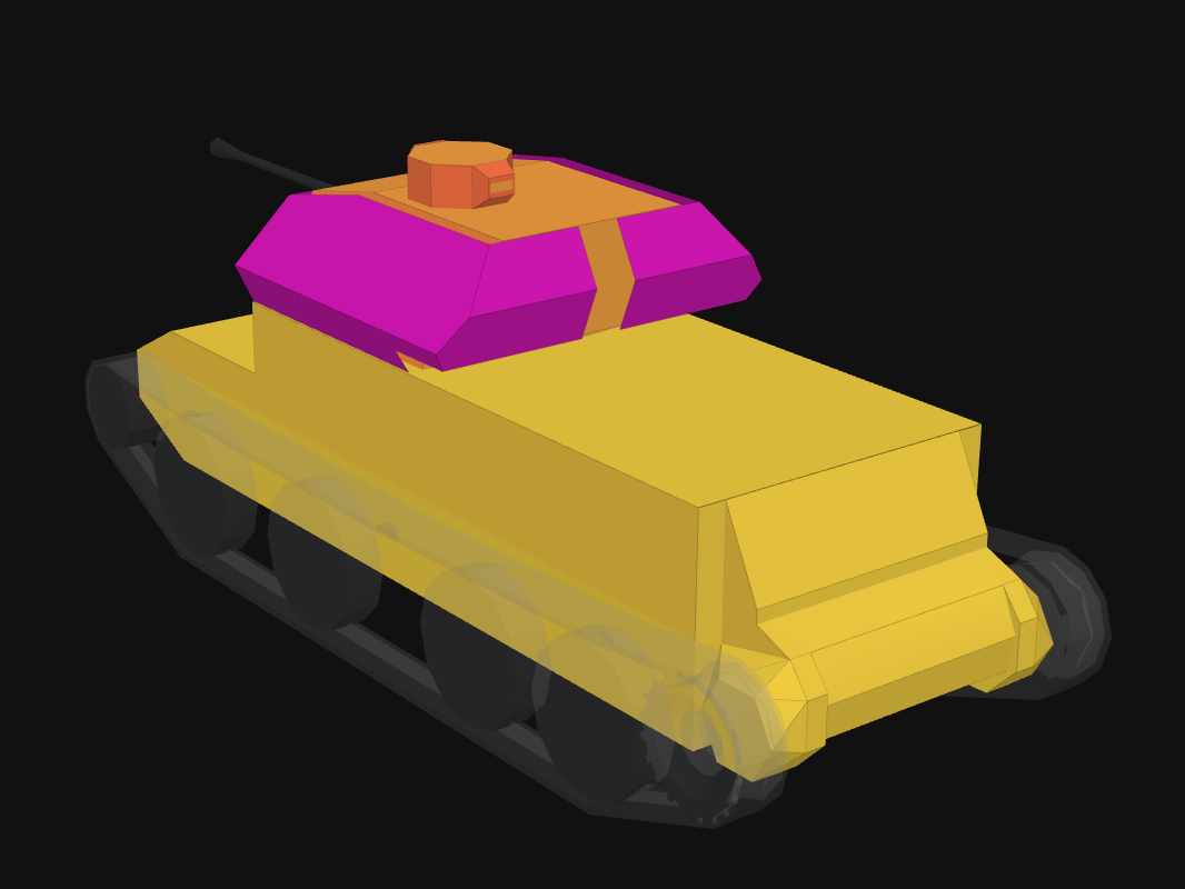 Rear armor of Cruiser IV in World of Tanks: Blitz