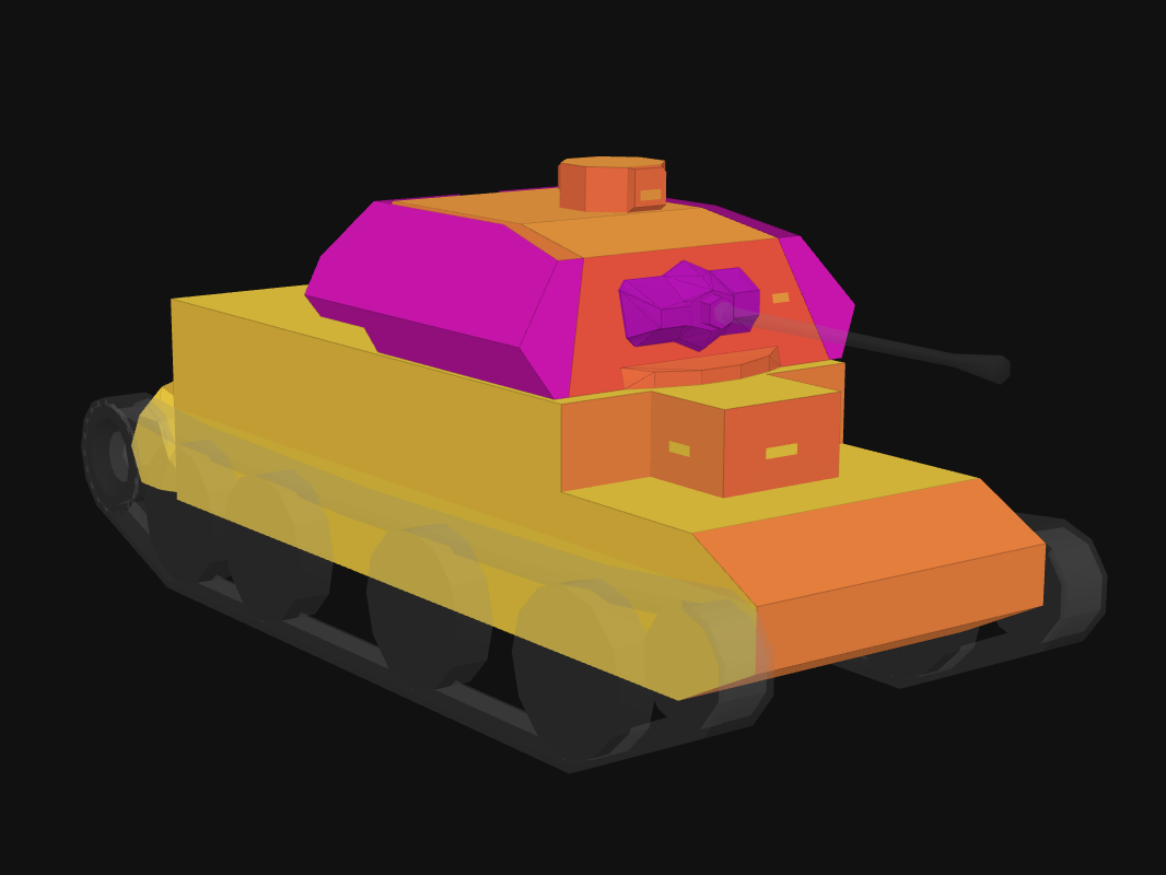 Front armor of Cruiser IV in World of Tanks: Blitz