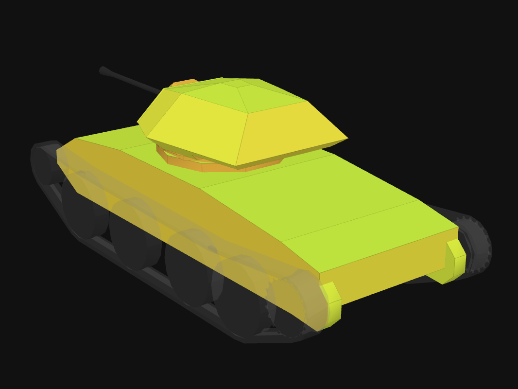 Rear armor of Covenanter in World of Tanks: Blitz