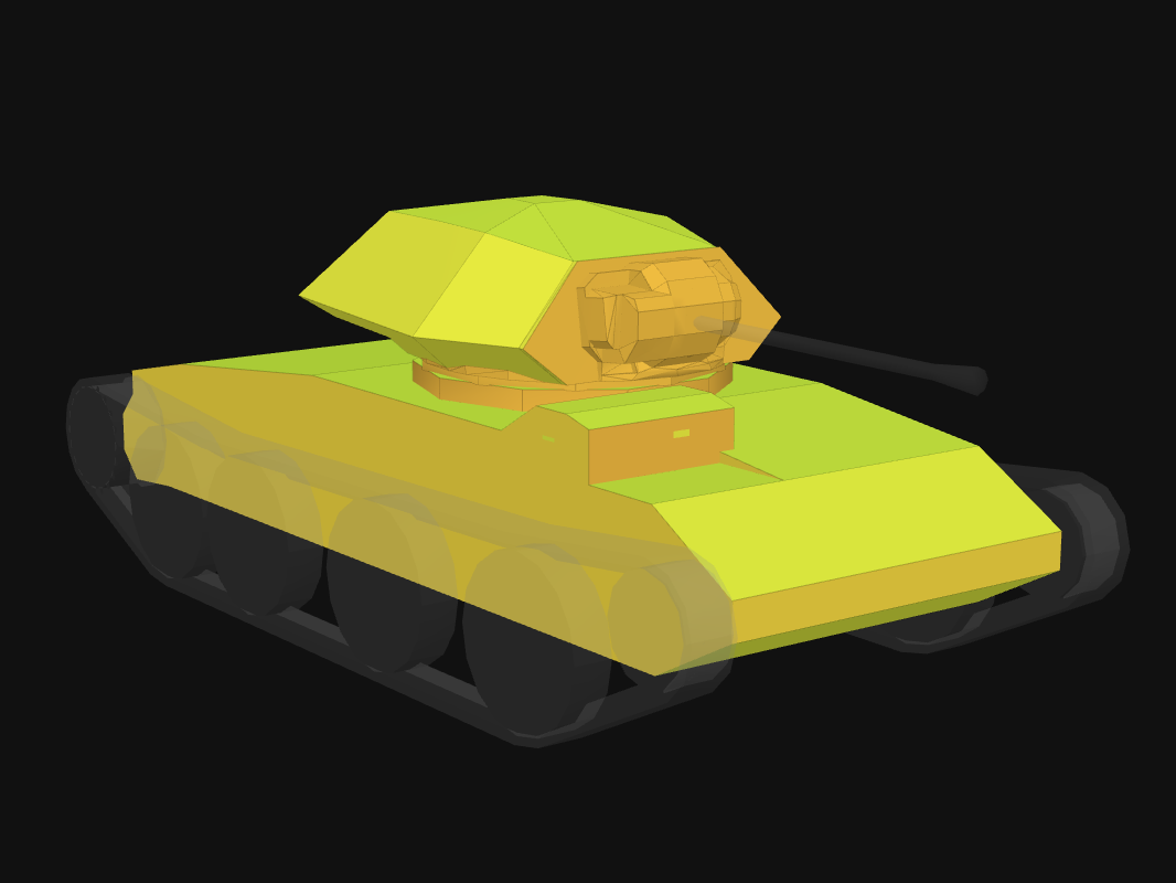 Front armor of Covenanter in World of Tanks: Blitz