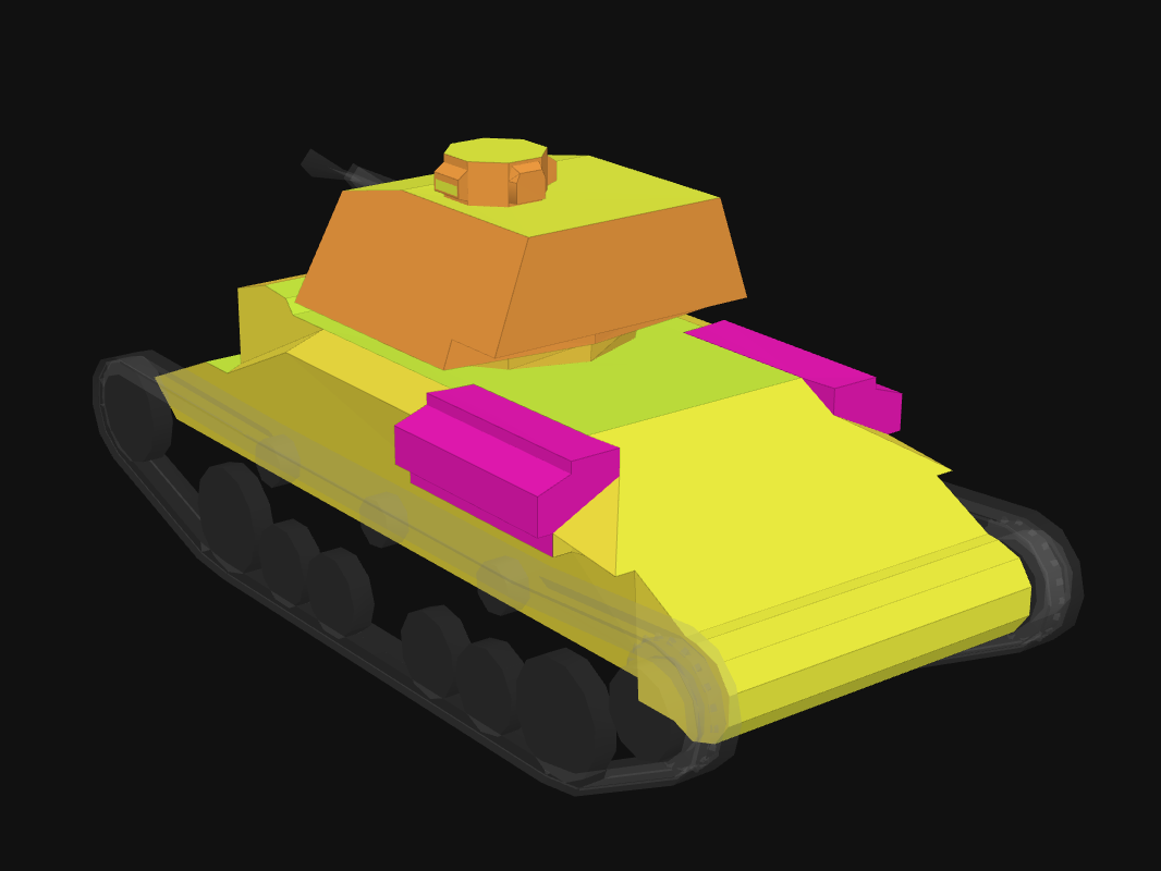 Rear armor of Cruiser II in World of Tanks: Blitz